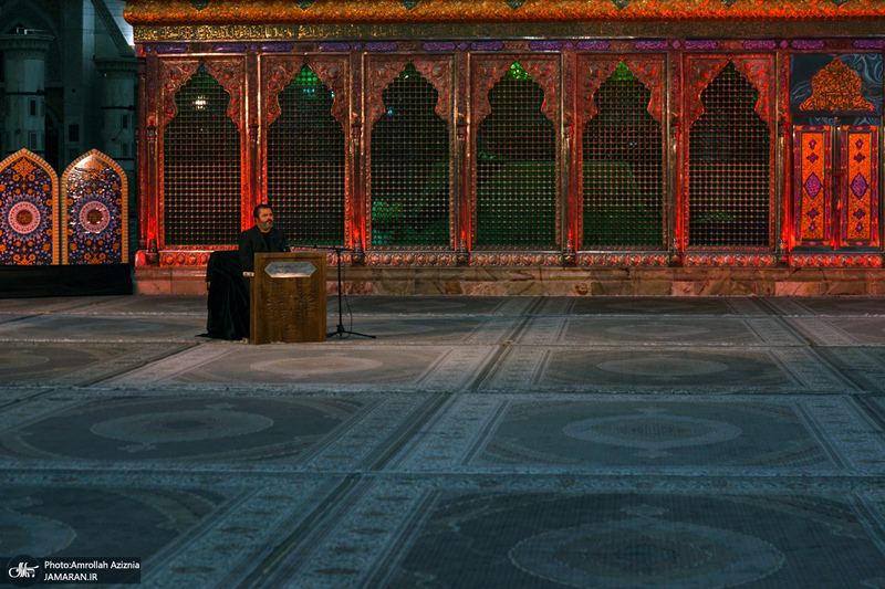 عزاداری شب هفتم محرم در حرم مطهر امام خمینی(س)