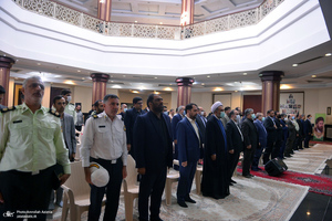 مراسم تودیع و معارفه رئیس حوزه قضایی بخش آفتاب در حرم امام خمینی