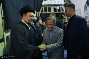 مراسم بزرگداشت همسر آیت الله موسوی بجنوردی (ره) در حسینیه شماره یک جماران-3
