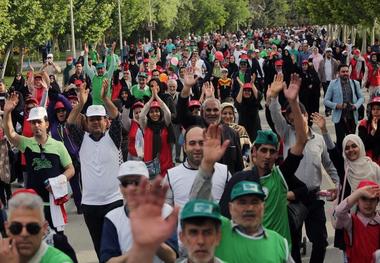 10 همایش ورزش همگانی در تهران در حال برگزاری است