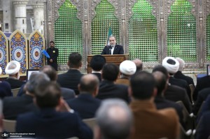 مراسم تجدیدمیثاق وزیر و معاونان وزارت امور خارجه با آرمان‌های امام خمینی