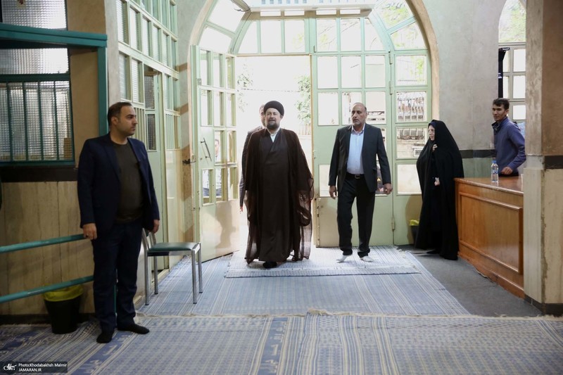 حضور سید حسن خمینی در دور دوم انتخابات مجلس شورای اسلامی