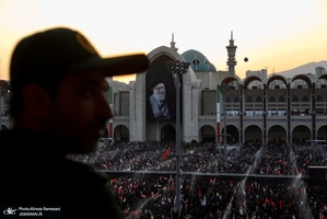 مراسم وداع با پیکر رهبر شهید