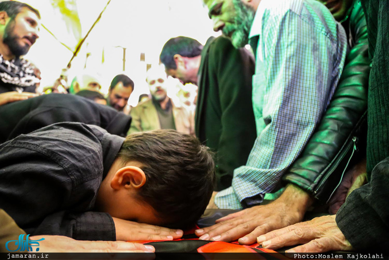 مراسم وداع و تشییع پیکر شهید مدافع حرم حمیدرضا ضیائی