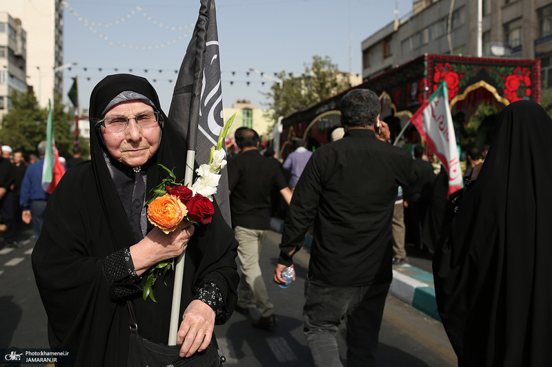 مراسم تشییع شهدای جنگ تحمیلی رژیم صهیونیستی در تهران-5