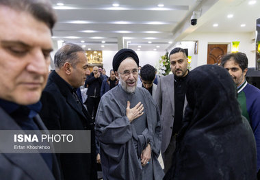 گزارش تصویری/ مراسم یادبود سید محمود فیض اردکانی با حضور سید محمد خاتمی و دیگر شخصیت های سیاسی