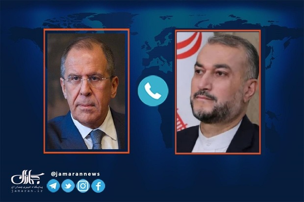 گفت‌وگوی تلفنی وزرای خارجه ایران و روسیه در خصوص تحولات اخیر در خاک روس ها