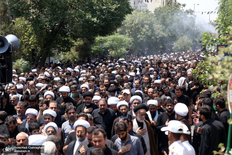 دسته عزای شهادت امام صادق(ع) با حضور آیت الله العظمی وحید خراسانی