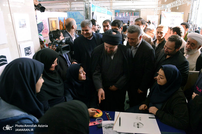 بازدید سید حسن خمینی از اولین جشنواره استانی دستاوردهای کانون های فرهنگی تربیتی شهر تهران‎