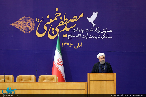 رئیس جمهوری: شهید مصطفی خمینی امید همه انقلابیون بود/ بیت امام حق بزرگی بر گردن ما دارد