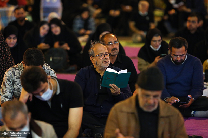 مراسم احیای شب بیست و یکم ماه رمضان در میدان فلسطین