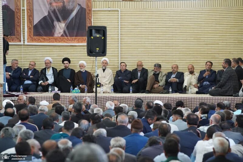 مراسم سی و هفتمین سالگرد بزرگداشت امام خمینی (س) در روستای خیارج استان قزوين