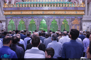 تجدید میثاق جمعی از بازنشستگان فرماندهی حفاظت سپاه با آرمان های حضرت امام(س)