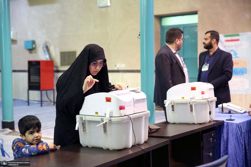 حضور سید حسن خمینی در دور دوم انتخابات مجلس شورای اسلامی