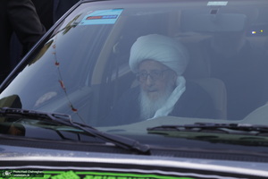 دسته عزاداری شهادت حضرت علی (ع) با حضور آیت‌الله العظمی وحید خراسانی