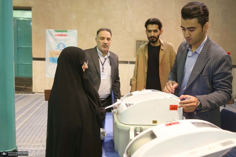 حضور سید حسن خمینی در دور دوم انتخابات مجلس شورای اسلامی