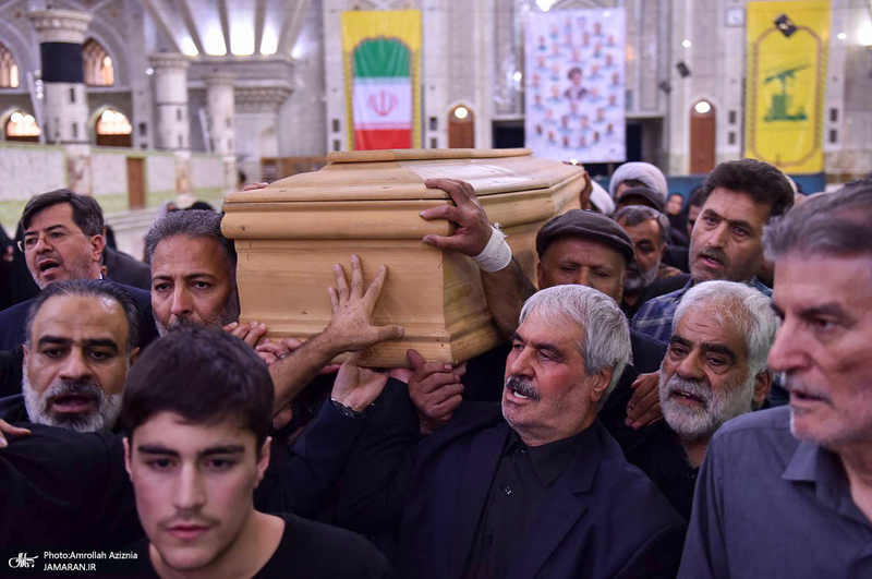 مراسم تشییع و تدفین همسر آیت الله موسوی بجنوردی (ره) -1