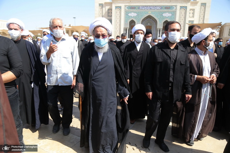 مراسم تشییع پیکر آیت الله حسن ممدوحی(ره)