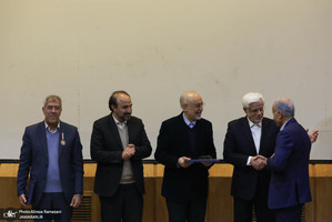 مراسم استاد ممتازی دانشگاه صنعتی شریف با حضور عارف