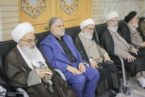 مراسم بزرگداشت آیت‌الله العظمی فیاض در حرم مطهر حضرت معصومه (س)