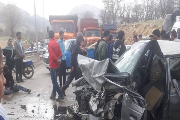 تصادف در جاده بابا میدان -یاسوج 11 کشته و مصدوم داشت