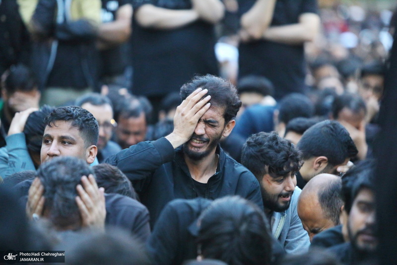 دسته عزاداری شهادت حضرت علی (ع) با حضور آیت‌الله العظمی وحید خراسانی