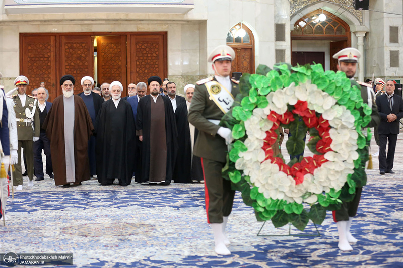 تجدید میثاق رئیس قوه قضائیه و مسئولان عالی قضایی با آرمان‌های حضرت امام خمینی (س)