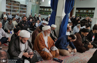 مراسم عزاداری شهادت امام محمد باقر (ع) در دفتر آیت الله العظمی صانعی (ره) برگزار شد