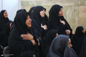 مراسم خاکسپاری شهید حسین امیرعبداللهیان در حرم حضرت عبدالعظیم حسنی (ع)