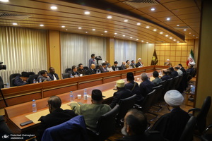 دیدار اساتید و روسای دانشگاه های کشورهای اسلامی با آیت الله العظمی جوادی آملی‎