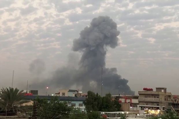 برخورد موشک به اطراف سفارت آمریکا در بغداد