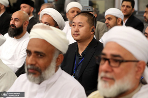 دیدار مسئولان نظام و مهمانان کنفرانس وحدت اسلامی با رهبر معظم انقلاب