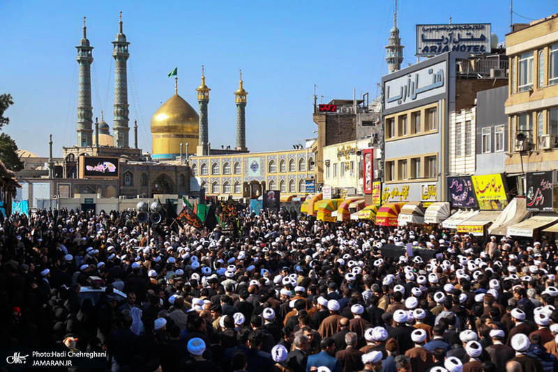 مراسم تشییع آیت الله محمد مومن(ره)