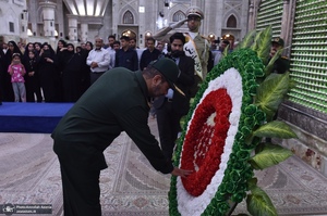 تجدید میثاق فرماندهان و پرسنل تیپ مکانیزه 20 رمضان نیروی زمینی با آرمان‌های امام راحل (ره)