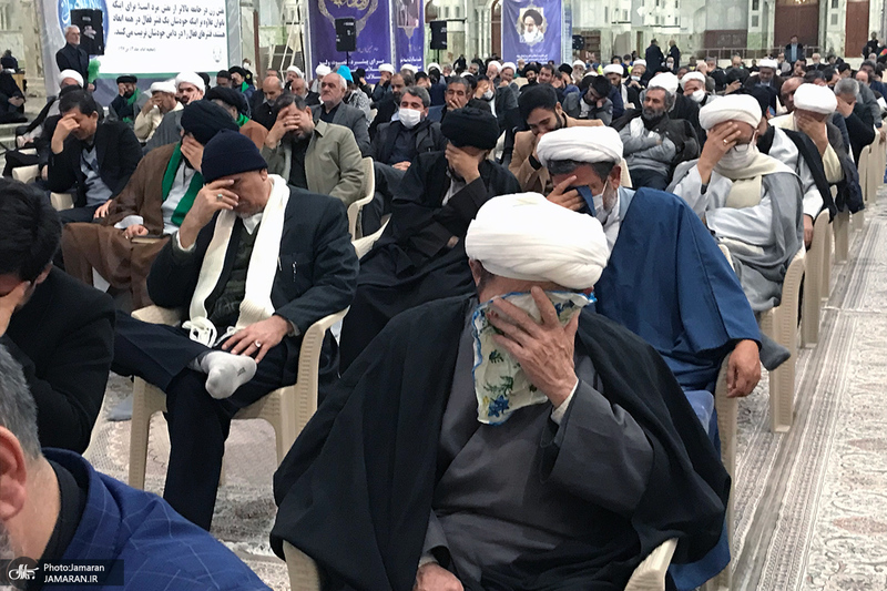 مراسم عزاداری شب شهادت حضرت فاطمه‌ زهرا (س) در حرم امام خمینی