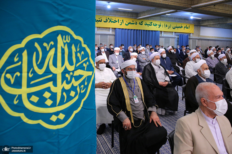 دیدار مسئولان نظام و میهمانان کنفرانس وحدت اسلامى‌ با رهبر معظم انقلاب