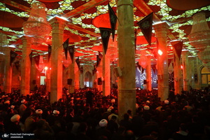 مراسم عزاداری سالروز شهادت امام جعفر صادق (ع) در مسجد اعظم قم