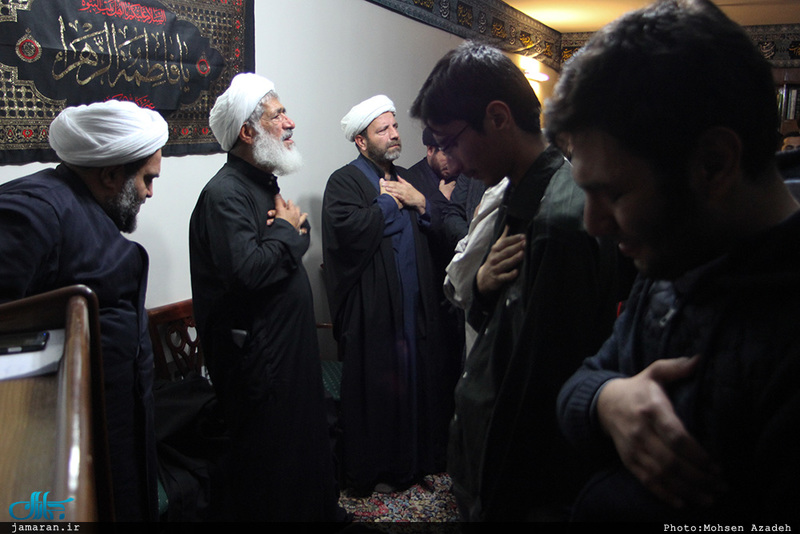 عزاداری شب شهادت حضرت فاطمه(س) در محضر استاد امجد