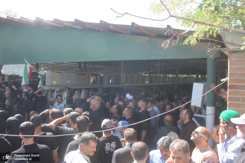 تشییع پیکر مطهر هشت شهید جنایات رژیم صهیونیستی در خمین