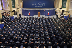 دیدار جمعی از فرماندهان نیروی هوایی و پدافند هوایی ارتش با رهبر انقلاب اسلامی