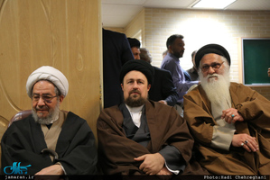 مراسم دومین سالگرد ارتحال آیت الله سید محمد باقر خوانساری(ره) با حضور سید حسن خمینی 