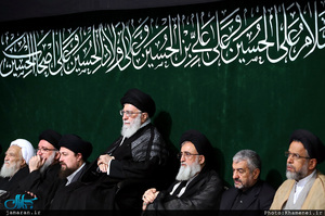 آخرین شب مراسم عزاداری حضرت اباعبدالله الحسین(ع) با حضور رهبر معظم انقلاب