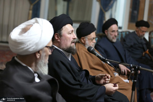 دیدار مجمع روحانیون مبارز و مجمع محققین حوزه علمیه قم با سید حسن خمینی