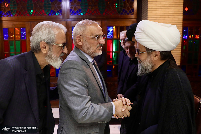 مراسم ختم همسر آيت الله راستی کاشانی