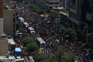 مراسم تشییع شهدای جنگ تحمیلی رژیم صهیونیستی در تهران-7