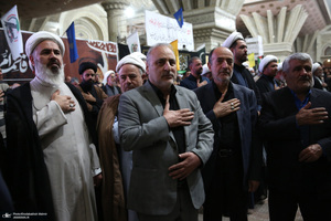 مراسم عزاداری شب شهادت حضرت زهرا(س) در حرم امام خمینی(ره) برگزار شد