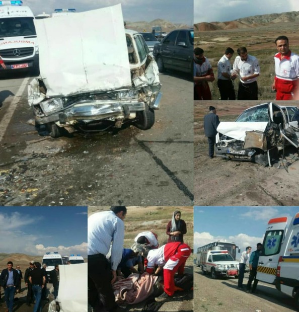 حادثه رانندگی در محور "هریس-تبریز" ۷ مصدوم بر جای گذاشت