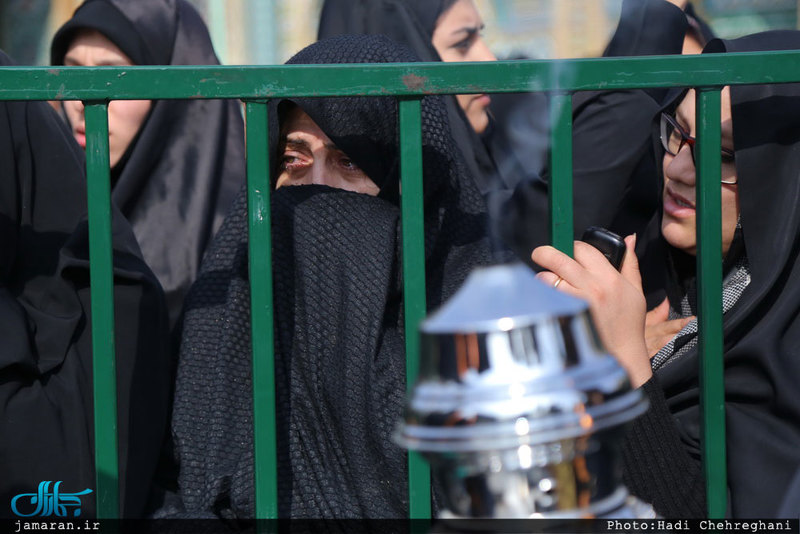 دسته عزاداری خادمان حرم حضرت معصومه ( س) در روز شهادت امام رضا (ع)