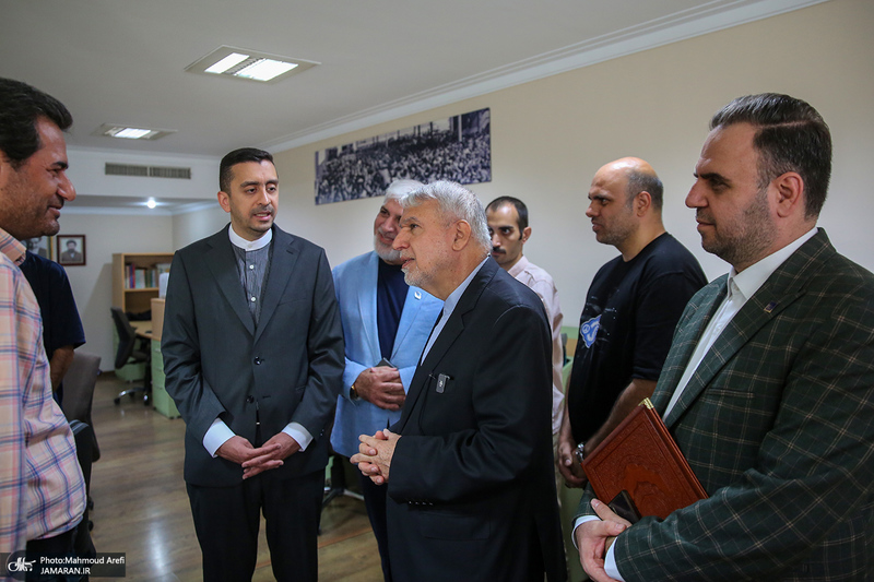 حضور وزیر میراث‌فرهنگی، گردشگری و صنایع‌دستی در جماران به مناسبت روز خبرنگار