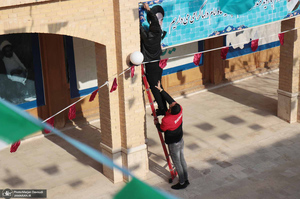 مراحل آماده‌سازی سومین هفته فرهنگی بر آستان آفتاب 